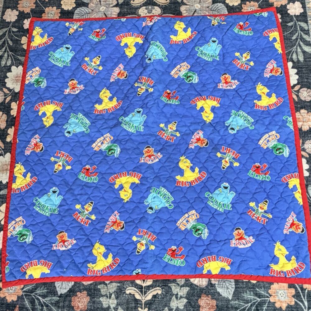 Vintage 1994 Jim Henson Play Mat - 42”X 40” - Bright Colors - Sesame Street